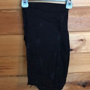 Black with faint stars jeggings